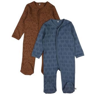 Pippi Baby Natdragter m/f - Natdragt - 2-pak - Blue Mirage