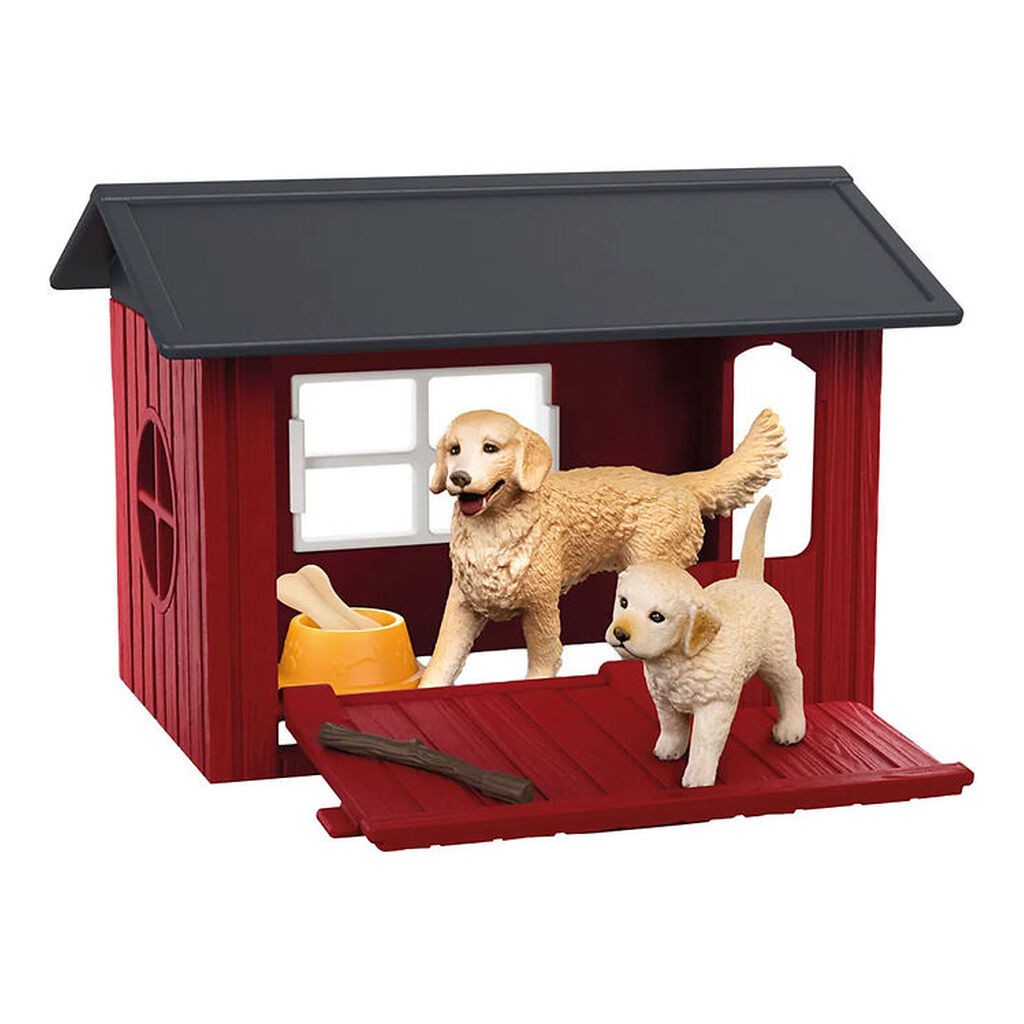 Schleich Farm World - Hundekennel m. 2 Golden Retrievers - 42722