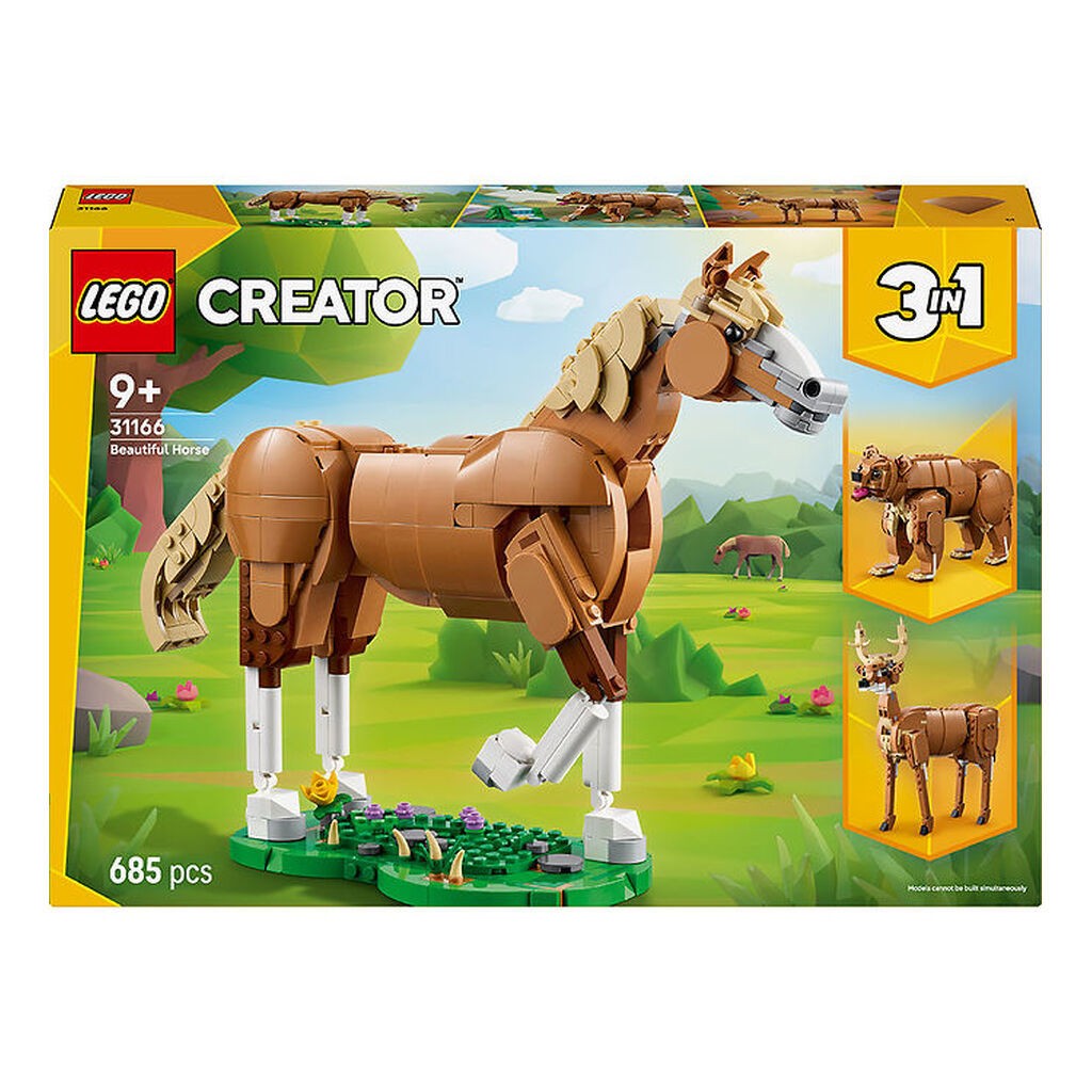 LEGOÂ® Creator - Smuk Hest 31166 - 3-i-1 - 685 Dele