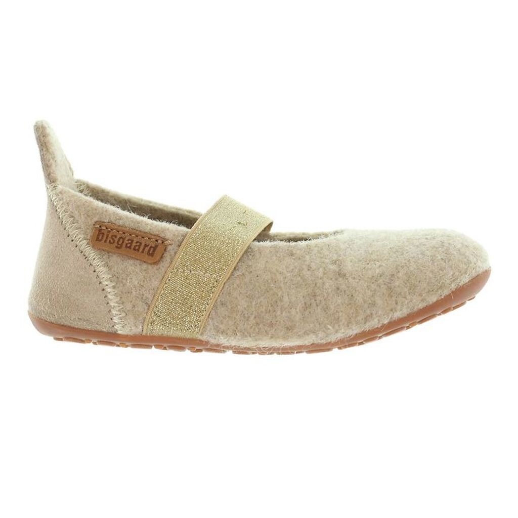 Bisgaard Ballerina Hjemmesko - Uld - Ballet - Nougat