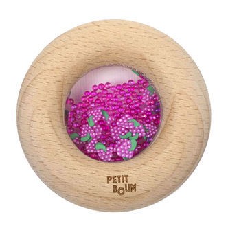 Petit Boum Sanselegetøj - Træ - Donut - Druer