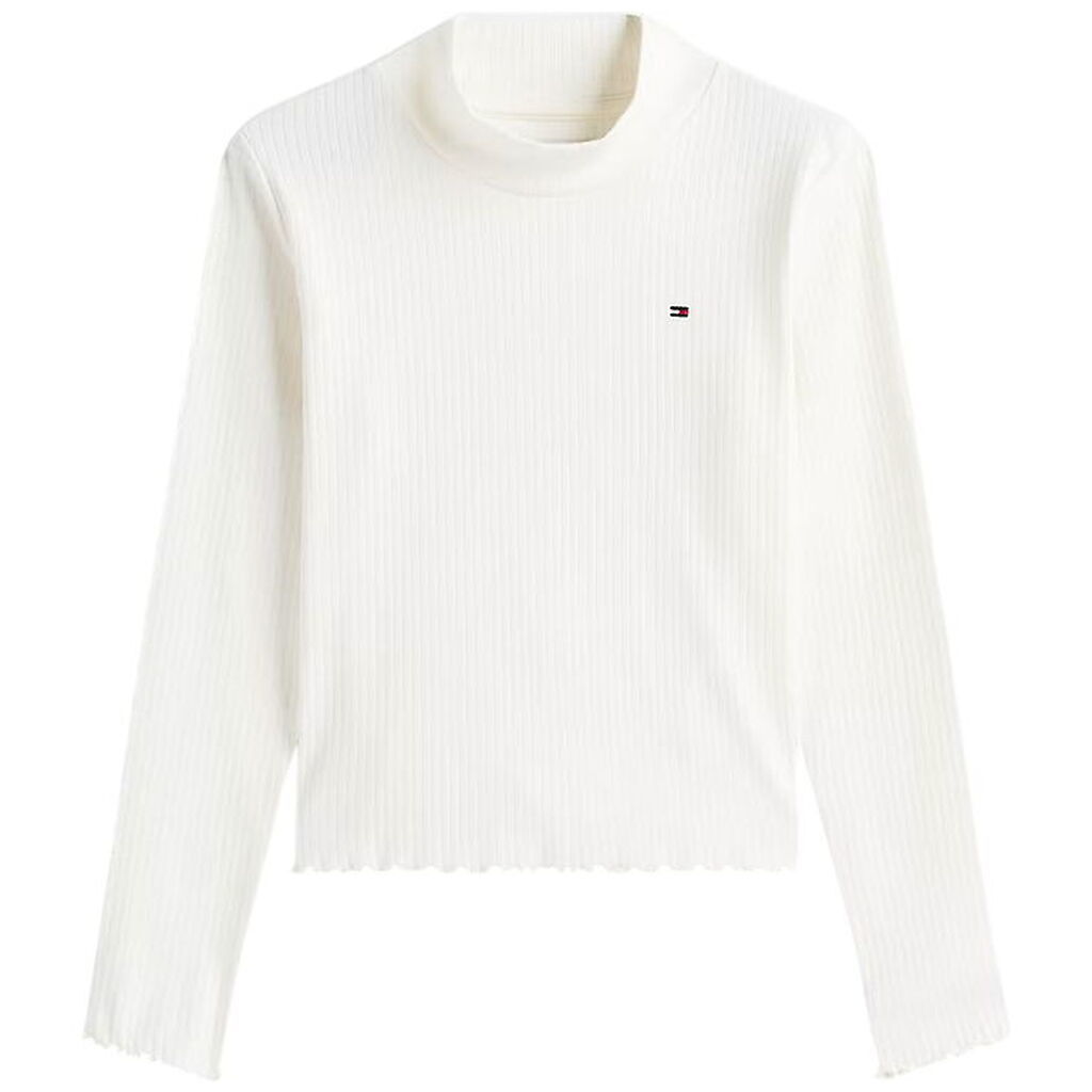 Tommy Hilfiger Bluse - Rib - Ivory Silk