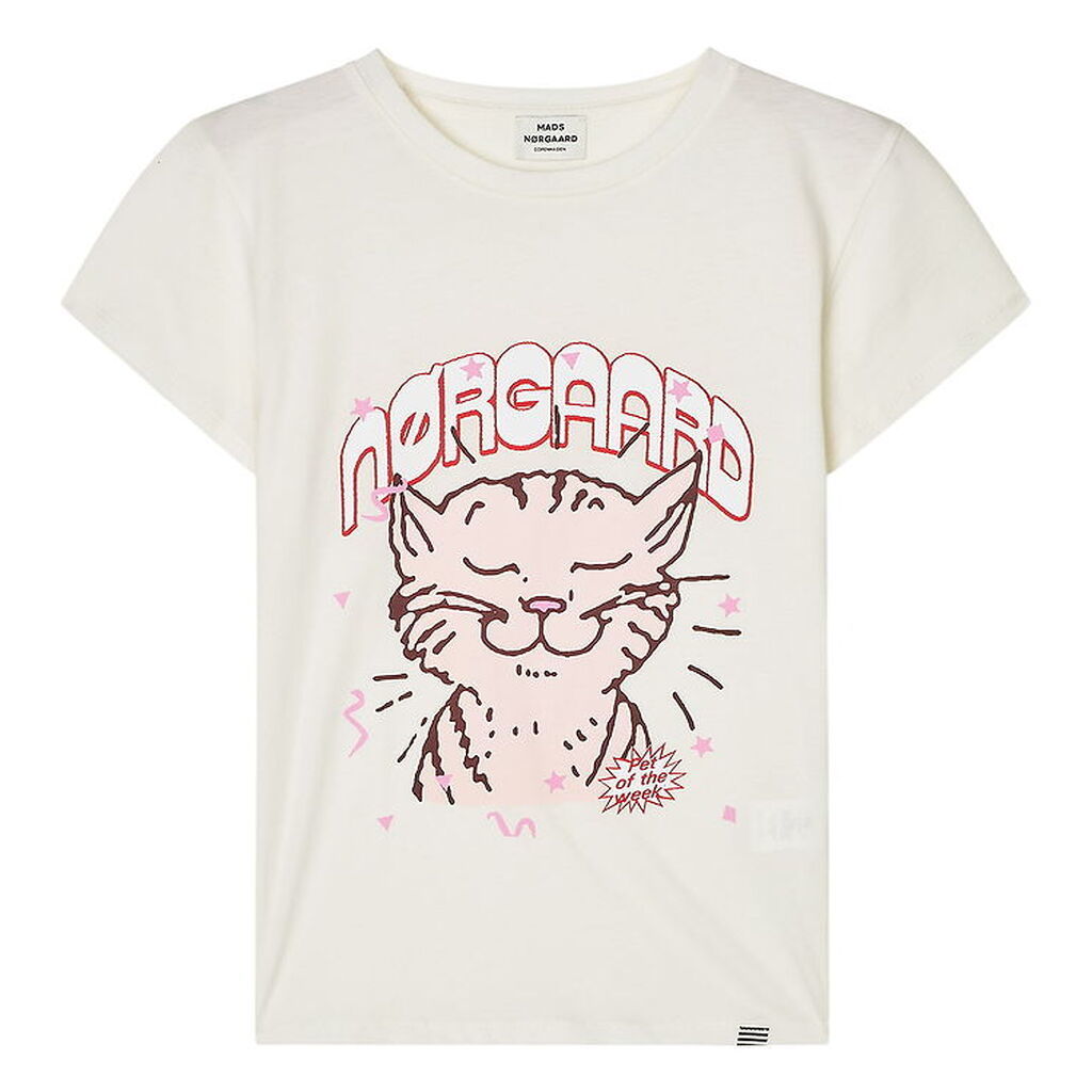 Mads Nørgaard T-shirt - Tuvina Print - Vanilla Ice