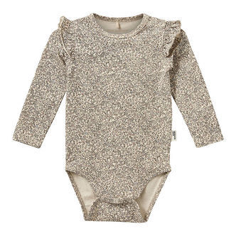 Sofie Schnoor Body l/æ - Dictesb - Beige m. Blomster
