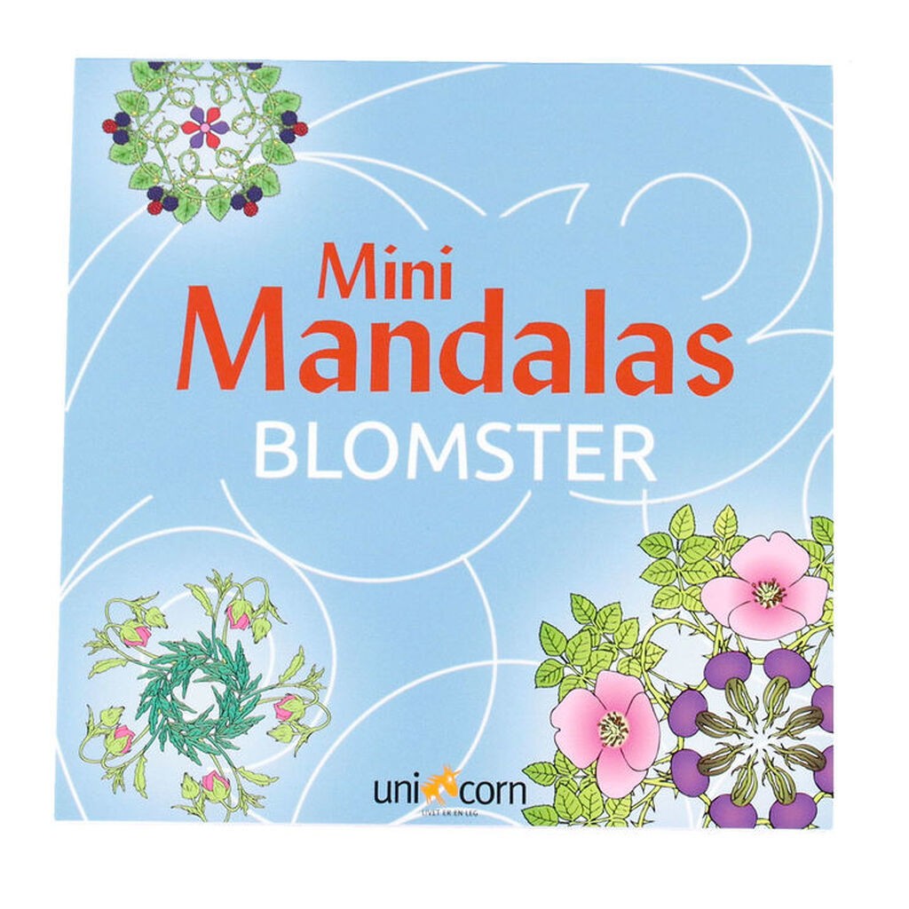 Mini Mandalas Malebog - Blomster