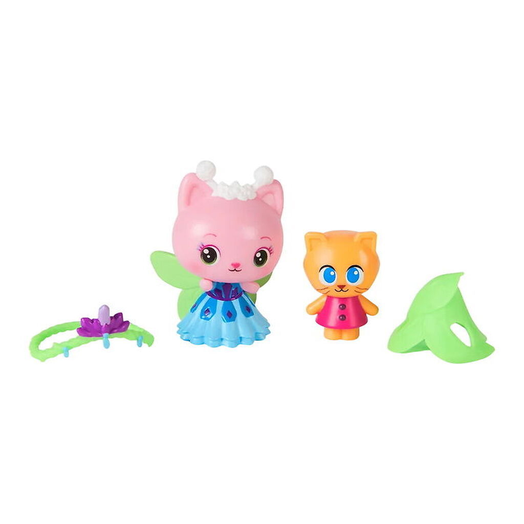 Gabby's Dollhouse Figurer - Queen Kitty Fairy & Kitty Gnome
