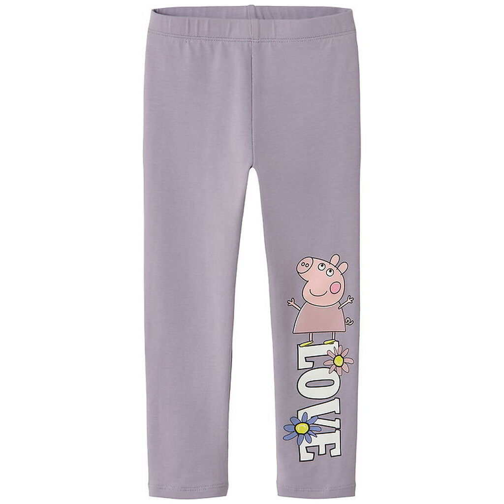 Name It Leggings - NmfDaisy - Peppa - Lavender Gray