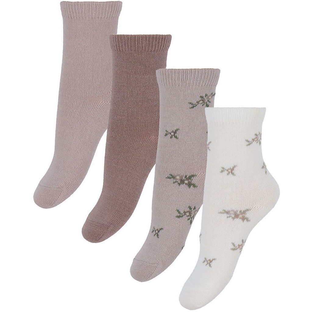 Name It Strømper - NmfWak - 4-pak - Shadow Gray