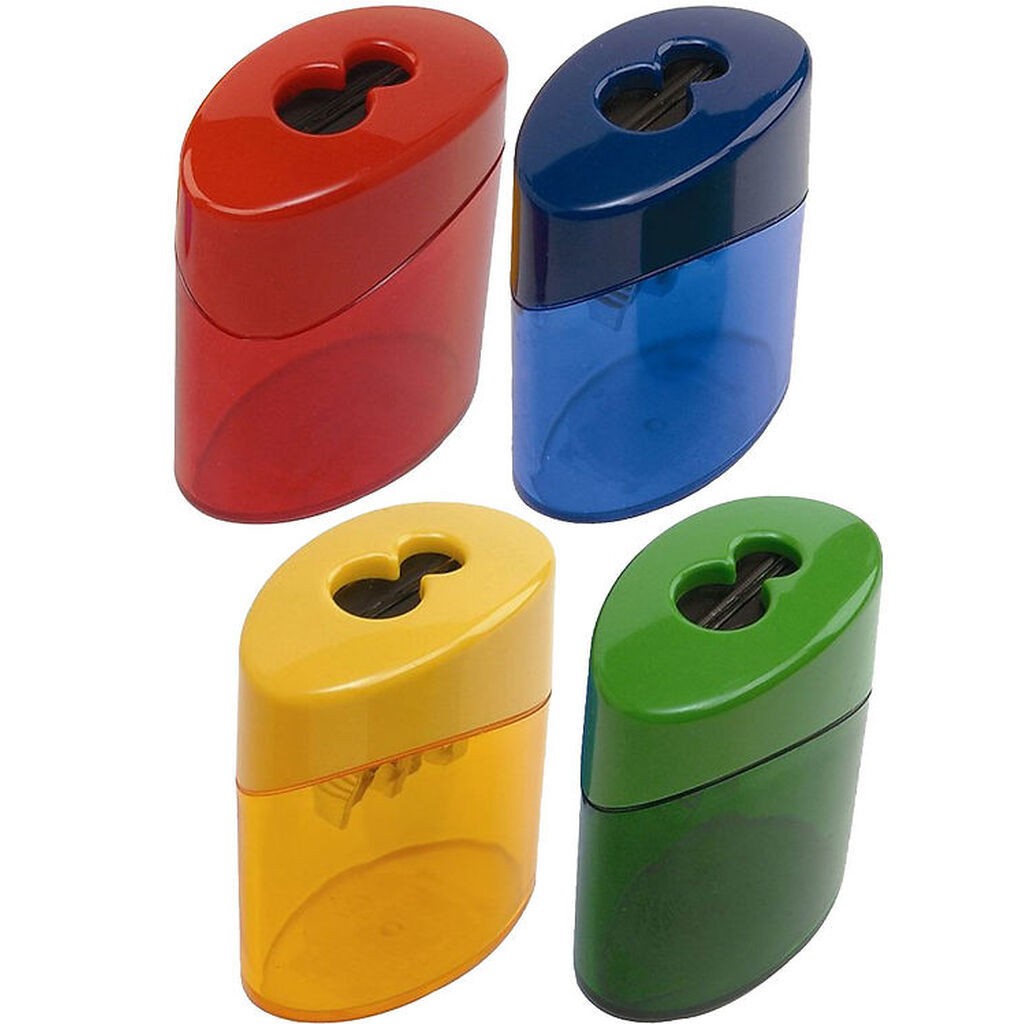 Linex Blyantspidser - Dobbelt - Assorteret - Rød/Blå/Gul/Grøn