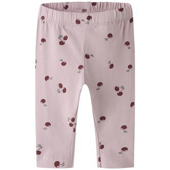 Name It Leggings - NbfVuvivian - Dawn Pink/Cherry