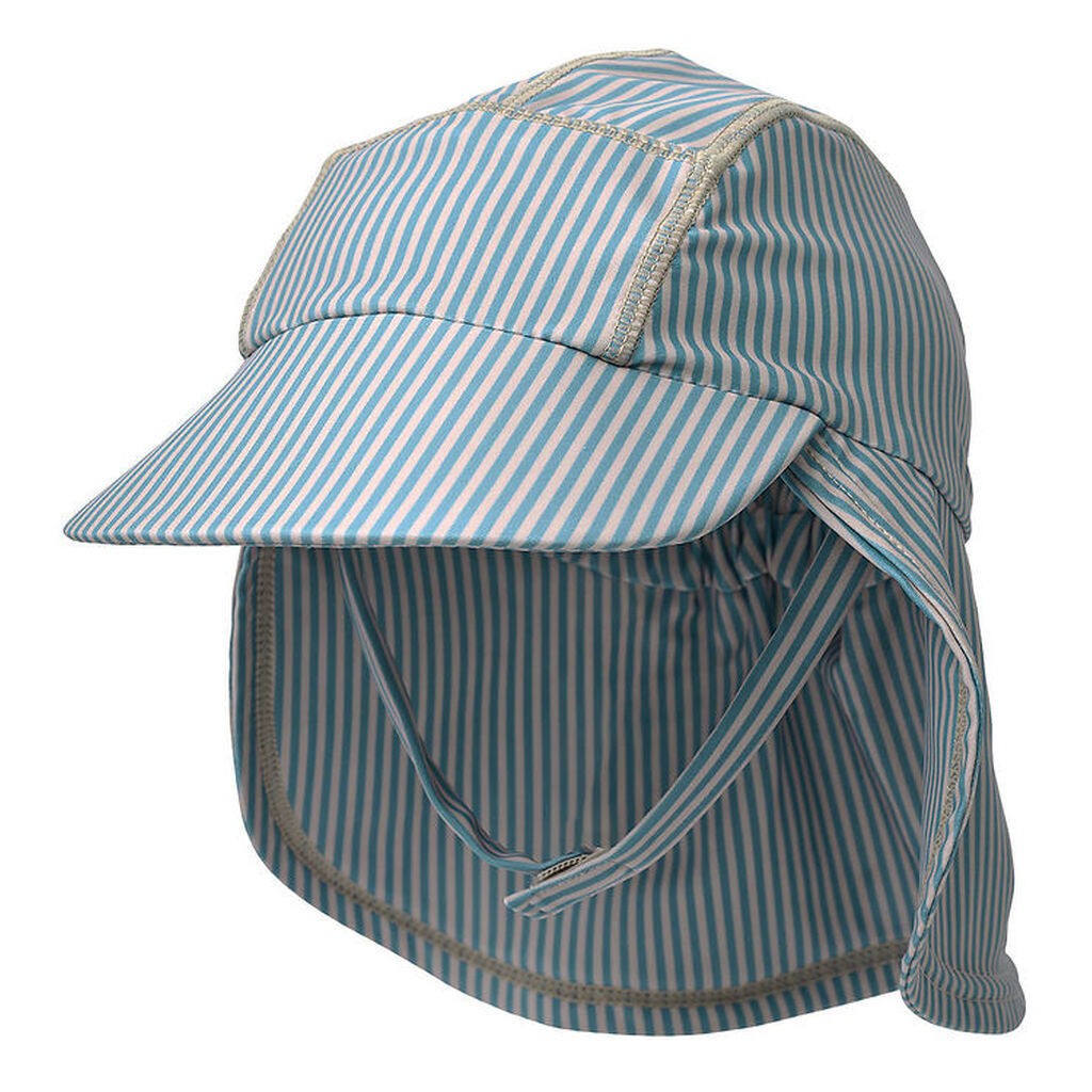 Wheat Badehat - Tonga - UV40+ - Blue Swim Stripe
