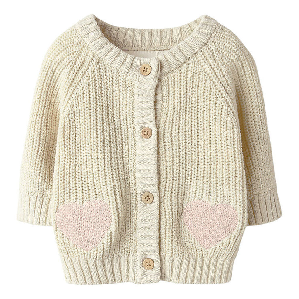 Lil' Atelier Cardigan - Strik - NbfEmlen - Turtledove