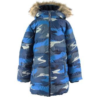 GANT Dynejakke - Landscape - Blå m. Bølger