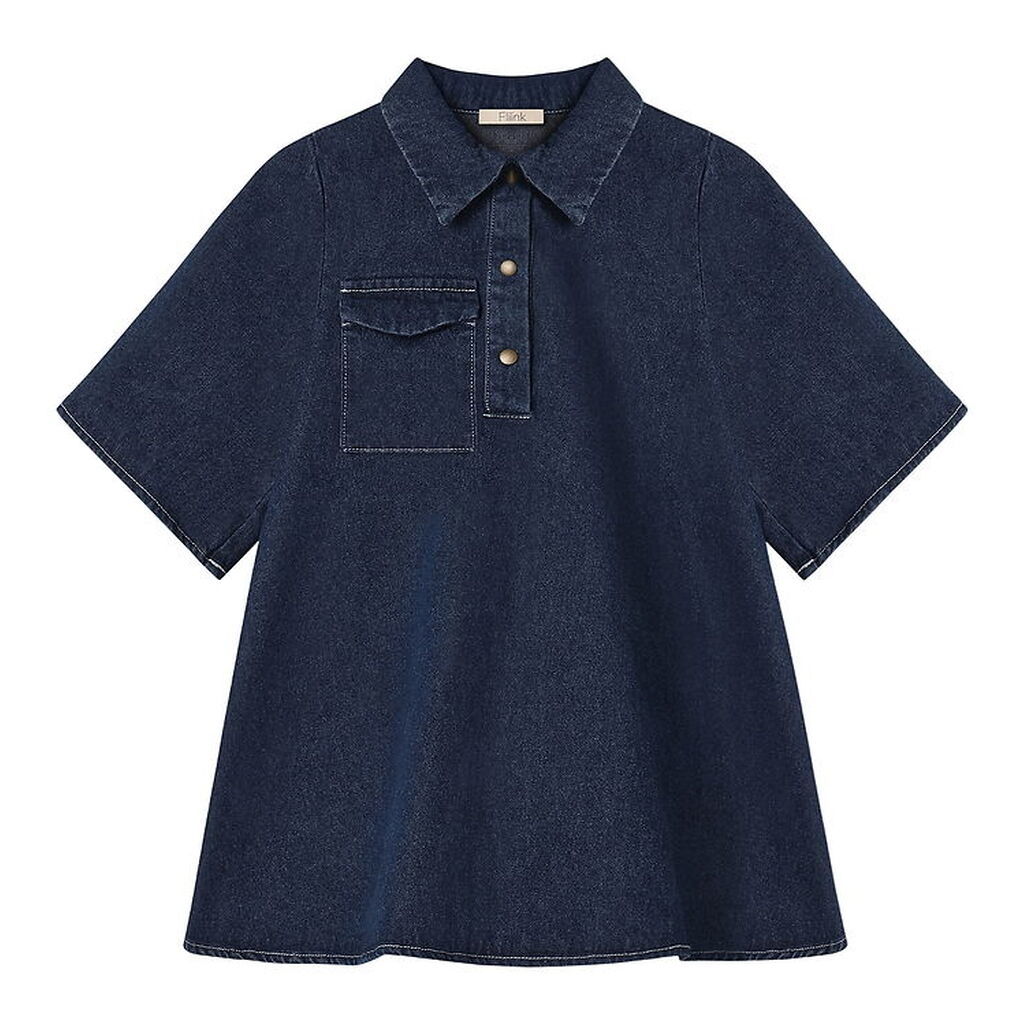 Fliink Kjole - Denim - Don - Dark Denim Blue