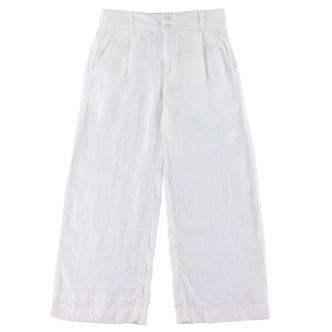 GANT Bukser - Hør - Wide - Hvid