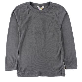 Joha Bluse - Uld/Silke - Mørkegrå