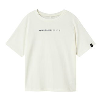 Name It T-shirt - NkmNelson - Coconut Milk m. Print