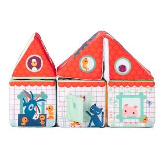 Lilliputiens Stableklodser - Farm House Stacking Cubes