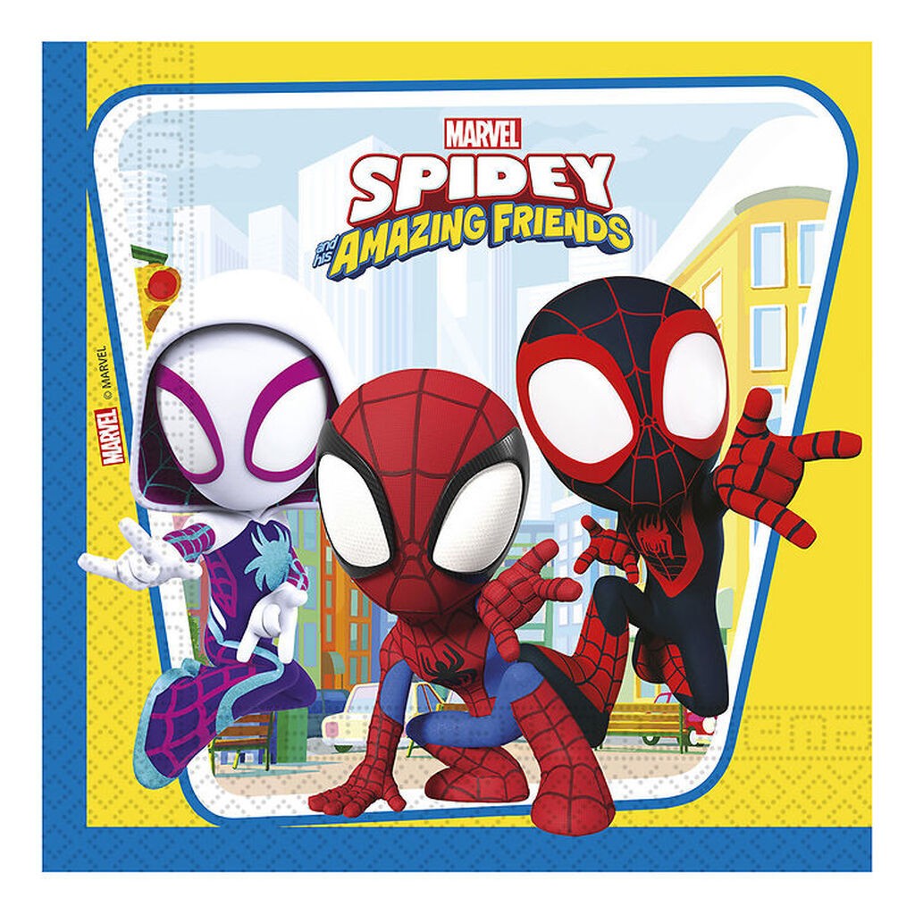 Decorata Party Servietter - 20-pak - 33x33 cm - Spidey & His Ama