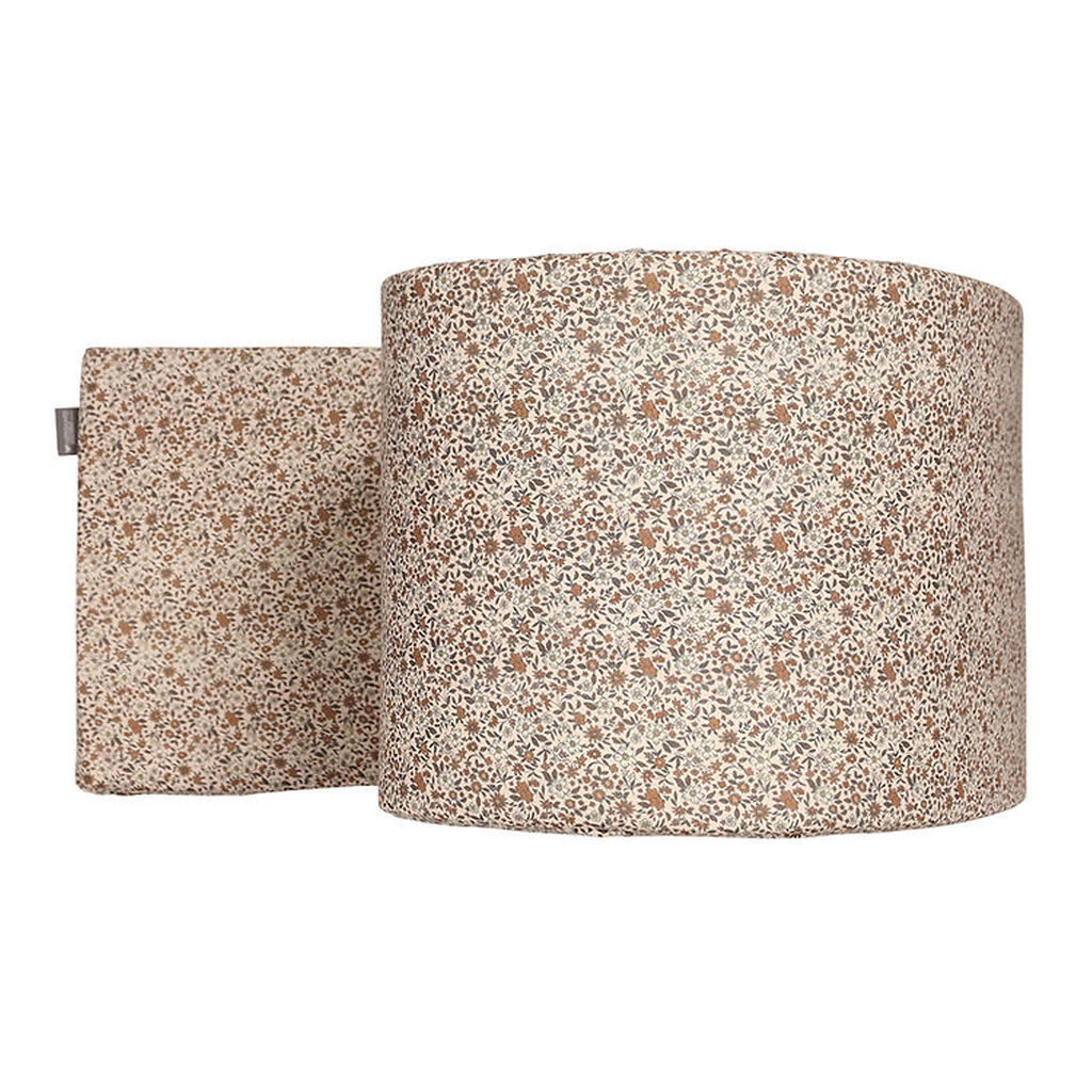 Nørgaard Madsens Sengerand - 30x360 cm - Rosa m. Blomster