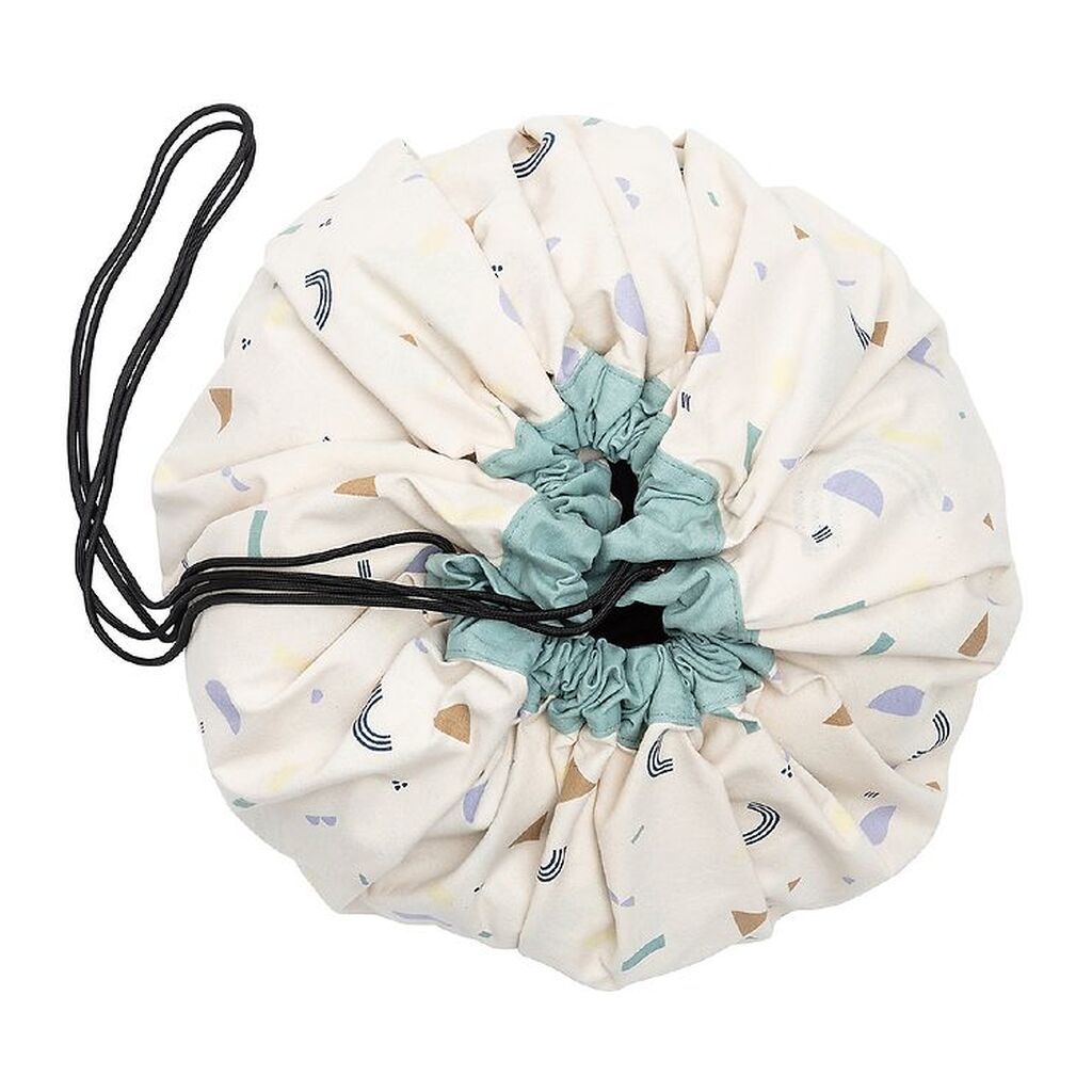 Play&Go Legetøjstæppe - Ø: 140 cm - Animal Alphabet