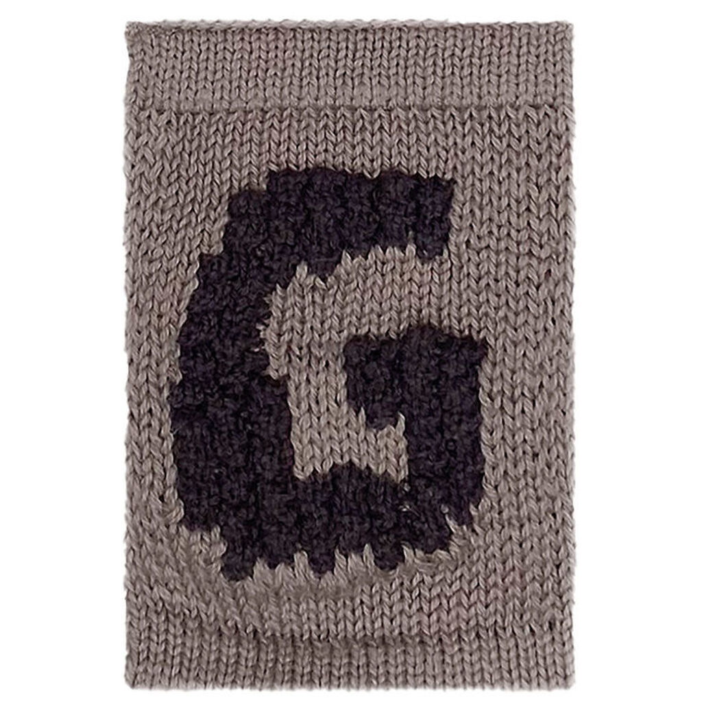 Smallstuff Strikket Bogstav - G - Natur Alfabet