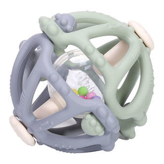 Tiny Tot Bidelegetøj m. Rangle - Sage/Blå