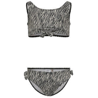 Kids Only Bikini - KogBeach - Cloud Dancer/Boho Zebra/Black