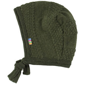 Joha Babyhjelm - Uld - Strik - Mos Grøn