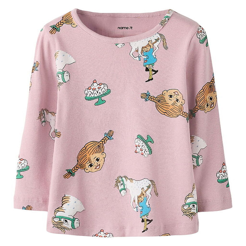 Name It Bluse - Rib - NmfSoca - Pippi - Keepsake Lilac