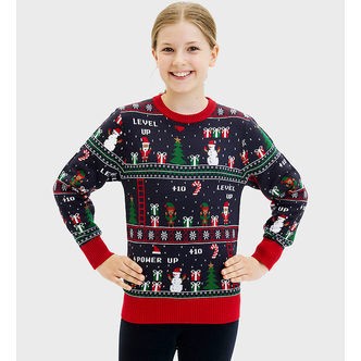 Jule-Sweaters Bluse - Vintage Gaming - Navy