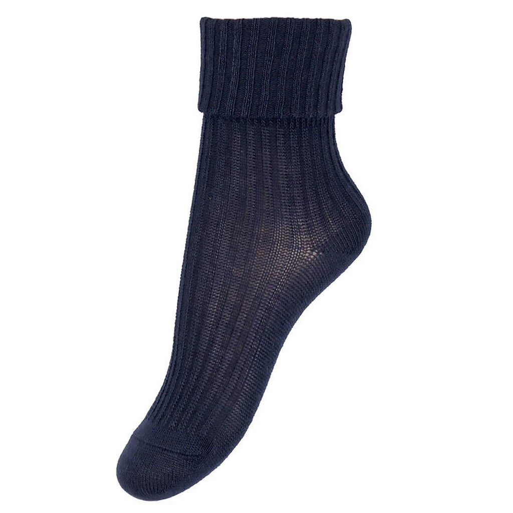 MP Strømper - Bambus - Rib - Navy