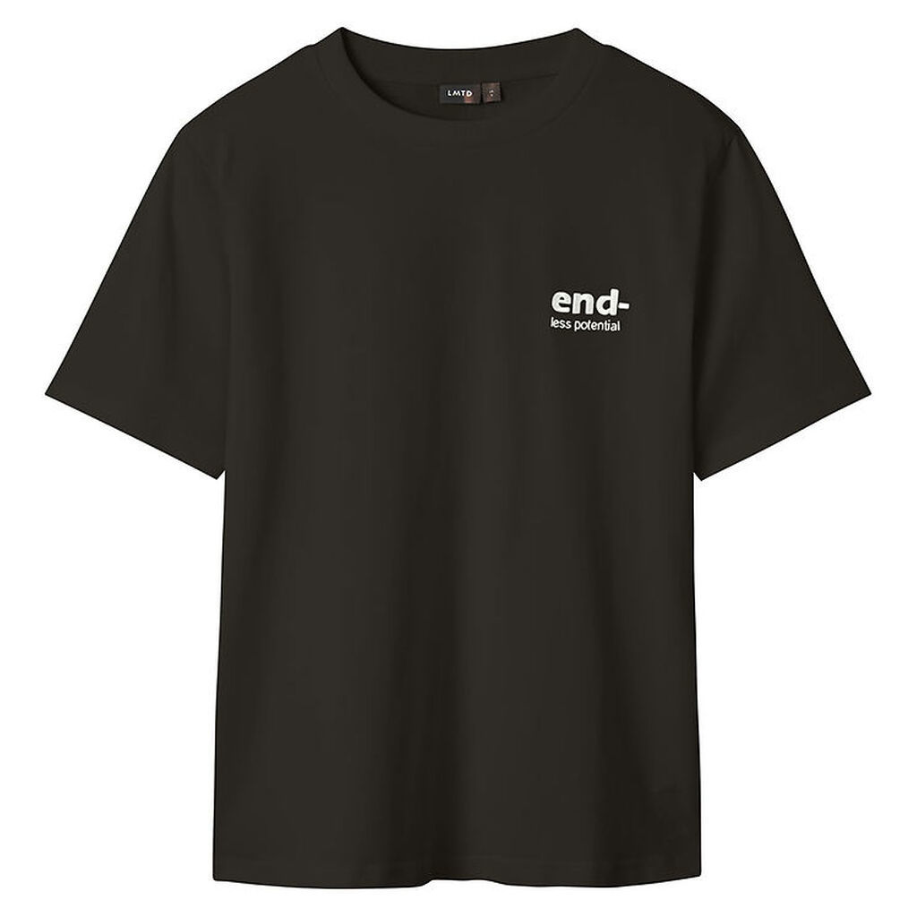 LMTD T-Shirt - NlmBend - Pirate Black/Bight White