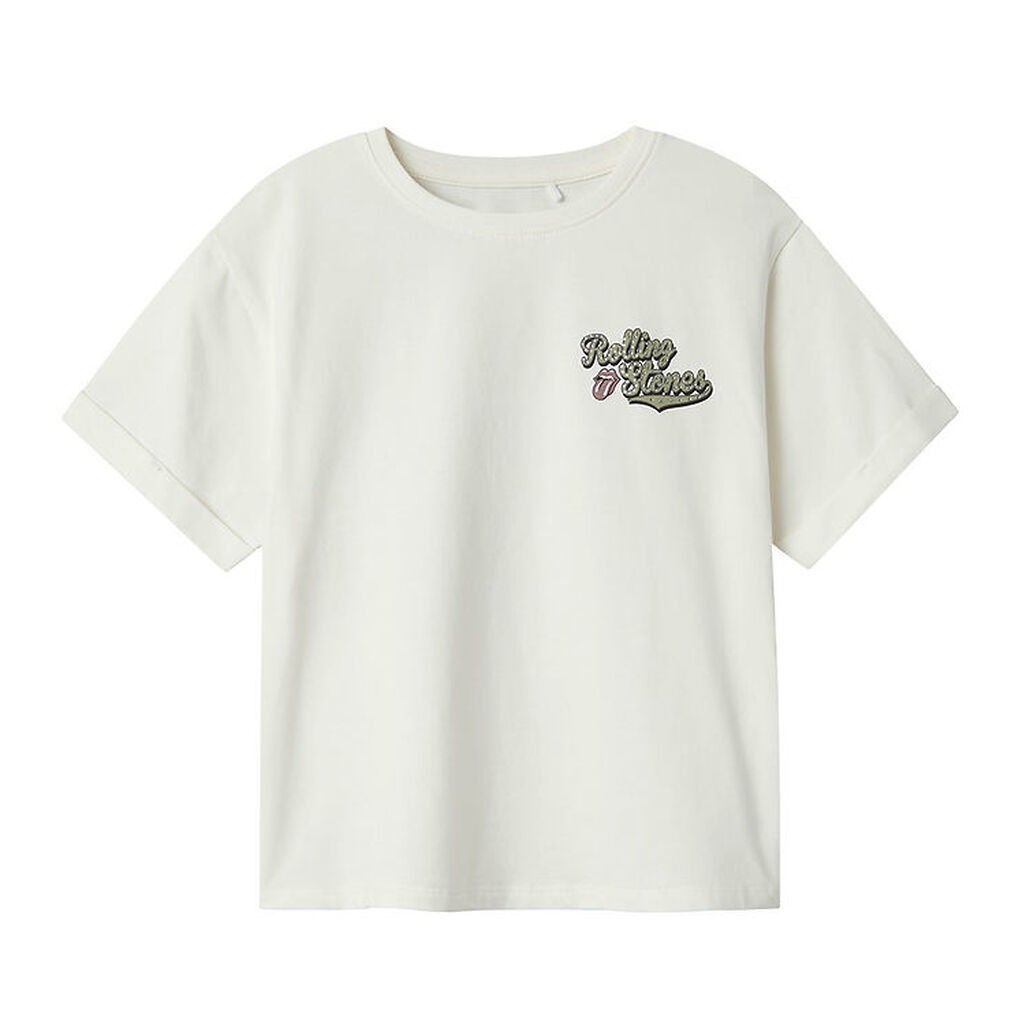 Name It T-shirt - NkfJill - Cloud Dancer m. Print