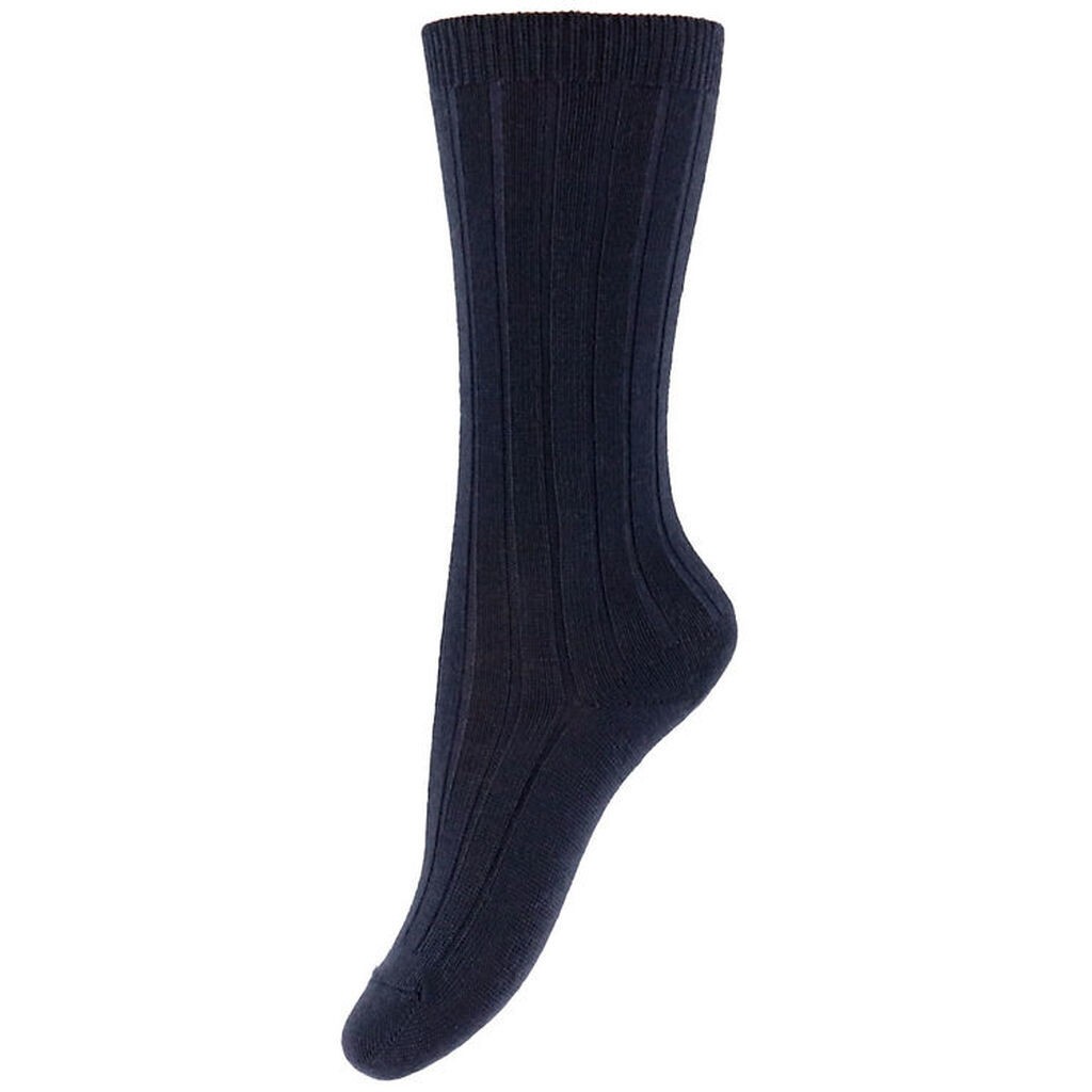 Condor Knæstrømper - Rib - Uld - Dark Blue