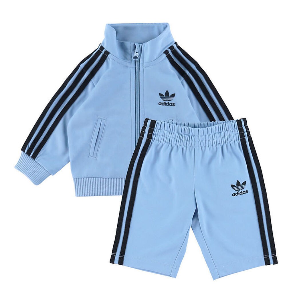 adidas Originals Træningssæt - Firebird - Ash Bluebl