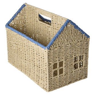 Rice Bogopbevaring - 35 cm - Hus m. Blå