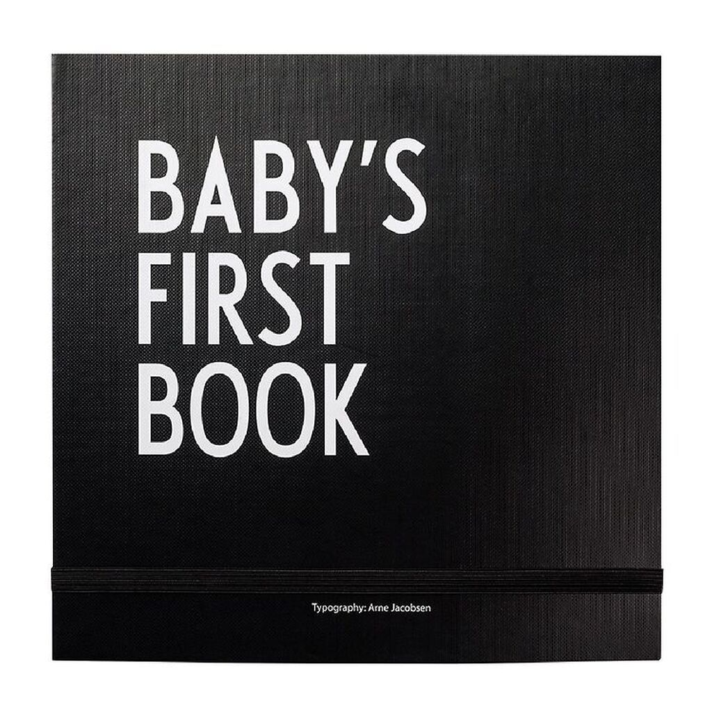 Design Letters Barnets Første Bog - Sort - Engelsk