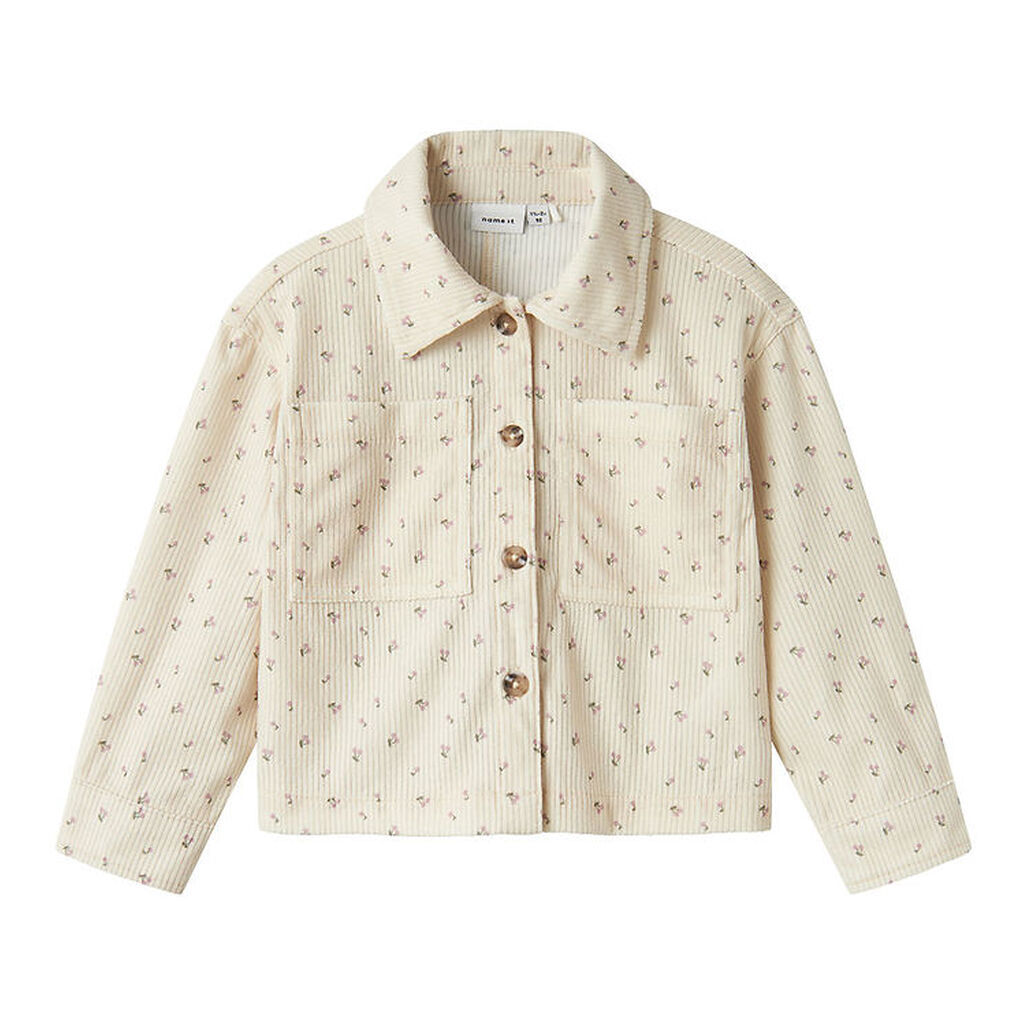 Name It Skjorte - Fløjl - NmfBisille - Summer Sand
