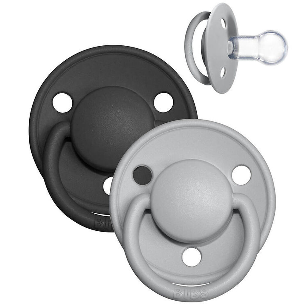 Bibs De Lux Sutter - Onesize - 2-pak - Rund - Cloud/Black