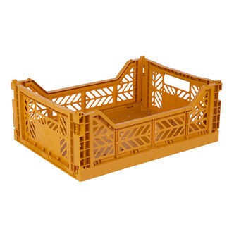 Aykasa Foldekasse - 40x30x15 cm - Midi - Mustard