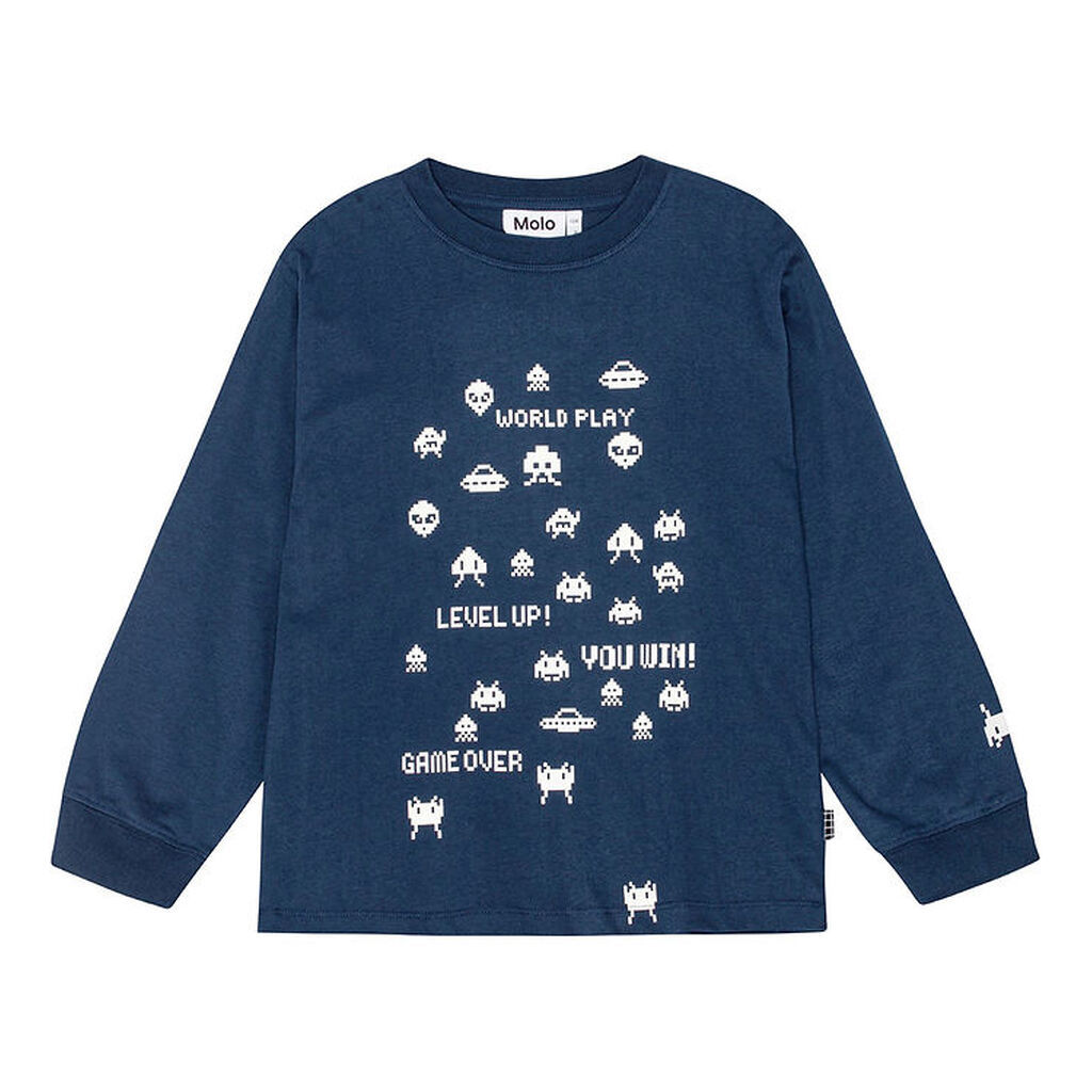 Molo Bluse - Rube - Game Over White