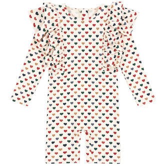 Konges Sløjd Badeheldragt - UV50+ - Manuca Frill - Coeur Coloré