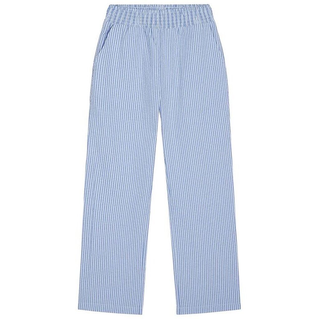 Grunt Bukser - Thea Striped - Blå
