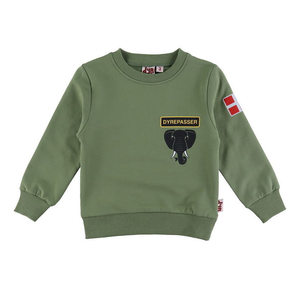 DYR-Cph Sweatshirt - Dyrepasser - Sage Elefant