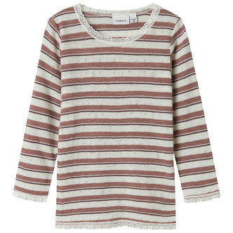 Name It Bluse - Uld - Noos - NmfWang - Antler/Snow white