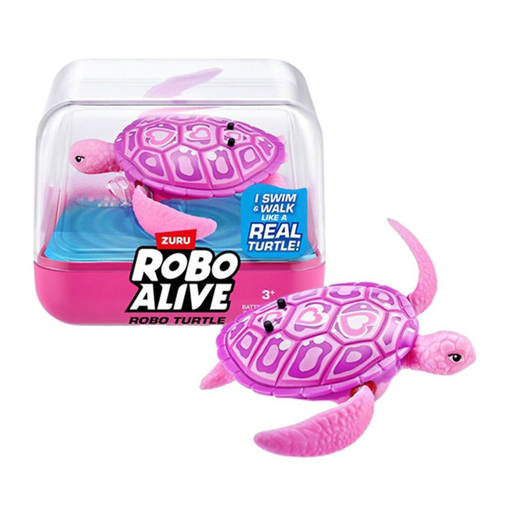 Robo Alive Badelegetøj - Robo Turtle - Pink