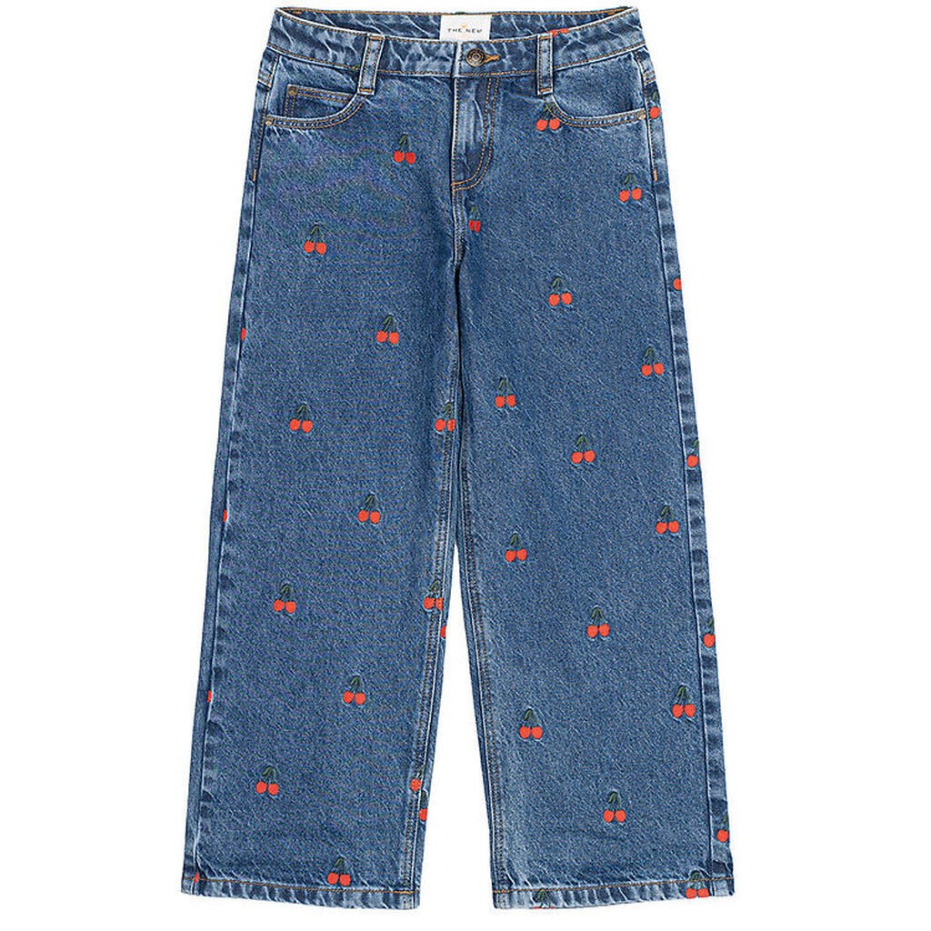 The New Jeans - TnNatalia - Wide - Medium Blue Denim EMB