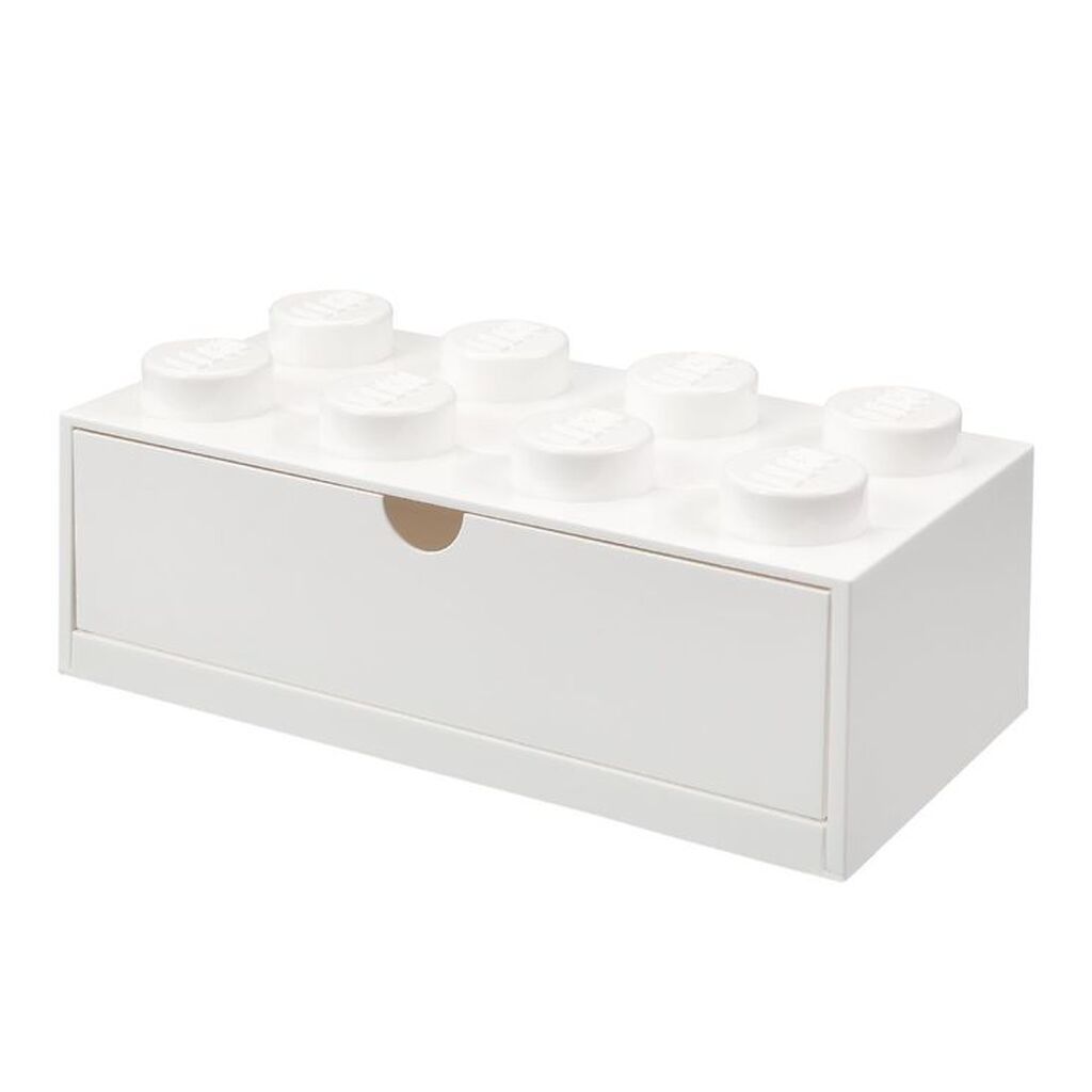 LEGOÂ® Storage Opbevaringsskuffe - 8 Knopper - 31x15x9 - Hvid
