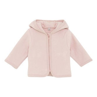 Huttelihut Fleecejakke - Peach Blush m. Ører